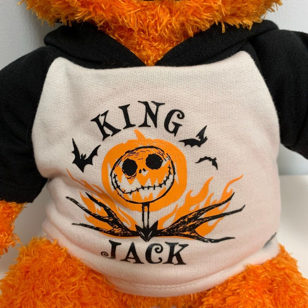 Build A Bear Pumpkin Jack O’ Lantern LIGHT-UP FACE + “This Is Halloween” Music - Picture 3 of 11